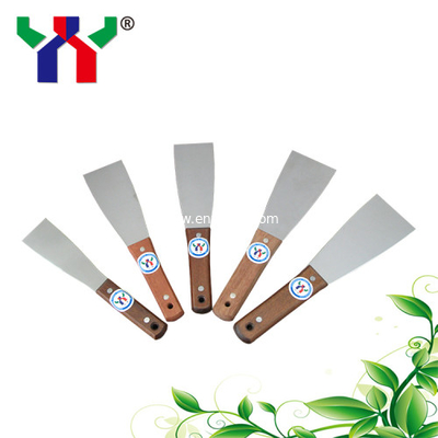 Offset printing steel ink knives for mixing inks