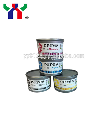 Fast drying speed YT-03 ceres offset printing ink with CMYK color