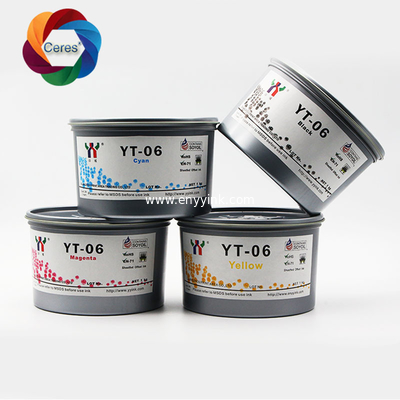 High temperature-resistant YT-06 Offset Soy Ink for MELAMINE Foil Paper Yellow