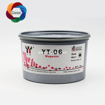High temperature-resistant YT-06 Offset Soy Ink for MELAMINE Foil Paper Yellow