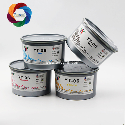 High temperature-resistant YT-06 Offset Soy Ink for MELAMINE Foil Paper Yellow