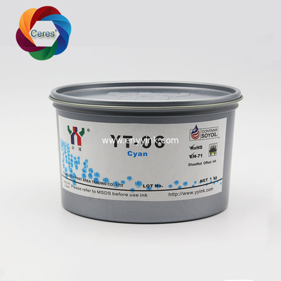 High temperature-resistant YT-06 Offset Soy Ink for MELAMINE Foil Paper Yellow