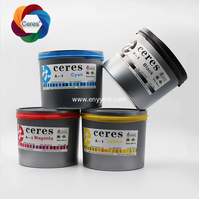High Gloss Ceres A-1 Offset Printing Ink CMYK