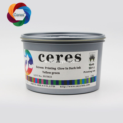 Screen Printing Glow In Dark Ink For PET/PVC and paper