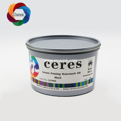 Security Screen Printing Watermark Ink, White/Black Watermark Ink