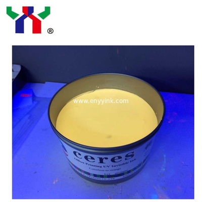 Hot sale offset printing UV invisible fluorescent ink , colorless to orange UV invisible ink