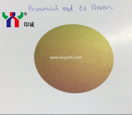 Screen Printing Optical Variable Ink, Color Changing Ink , Brown Red to Green
