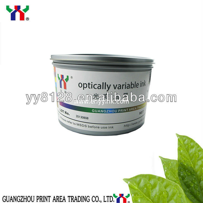 Screen Printing Optical Variable Ink, Color Changing Ink , Brown Red to Green