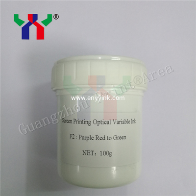 F2 Purple Red to Green Optical Ink, Optical Variable Ink for Screen Printing