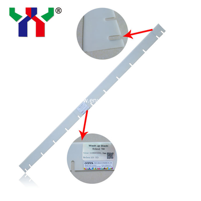 8 holesRO 200 Wash Up Blade, 785mm*65mm*0.50mm, Printing Spare Part