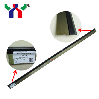 8 holesRO 200 Wash Up Blade, 785mm*65mm*0.50mm, Printing Spare Part