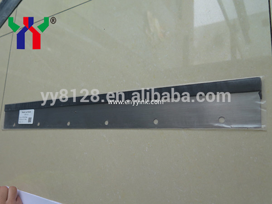 RO 800 13 holes Wash Up Blade, printing spare part, Size: 1410mm*65mm*0.50mm