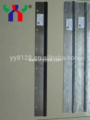 RO 800 13 holes Wash Up Blade, printing spare part, Size: 1410mm*65mm*0.50mm