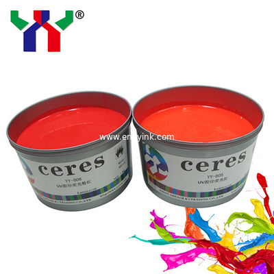 Ceres YT- 805 Red Spot Pantone ECO-Friendly Fluorescent Offset Printing Ink