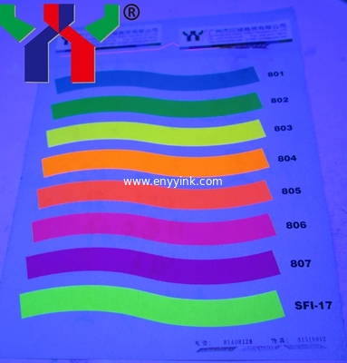 High Quality YT-807 PANTONE Series UV fluorescent ink ,Fluorescent Rose Red Offset Ink
