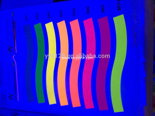 Hot sale offset printing UV invisible fluorescent ink , colorless to orange UV invisible ink