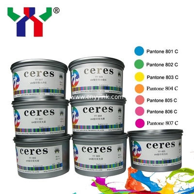 YT-803 Pantone Colors Offset printing Fluorescent Ink, Yellow ink