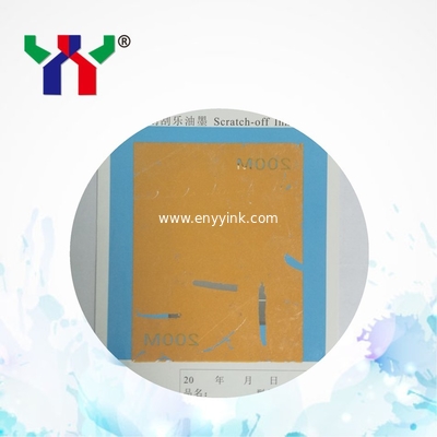High Quality Screen Printing Scratch Off Ink Bluish Gold For The Paper With Varnish