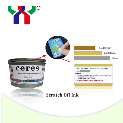 High Quality Screen Printing Scratch Off Ink Bluish Gold For The Paper With Varnish