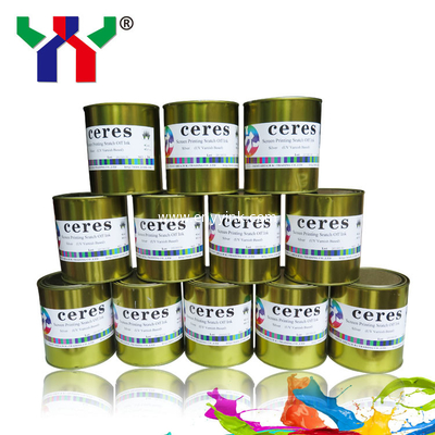 High Quality UV Screen Printing Scratch Off Ink with Coated Paper Silver color
