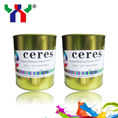 High Quality UV Screen Printing Scratch Off Ink with Coated Paper Silver color