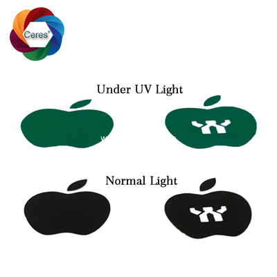 Black to green screen printing UV invisible ink