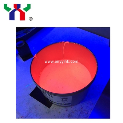 UV Invisible Fluorescent Ink Colorless to Red for Screen Printing