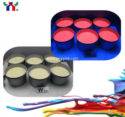 UV Invisible Fluorescent Ink Colorless to Red for Screen Printing