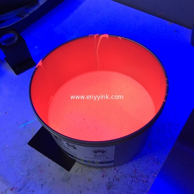 UV Invisible Fluorescent Ink Colorless to Red for Screen Printing