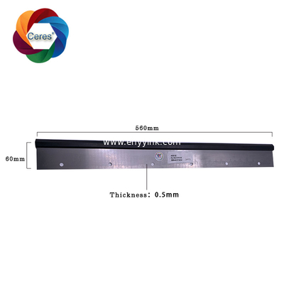 GTO52 Rubber +Metal 560*60*0.5mm, 6 holes Wash Up Blade Supplier