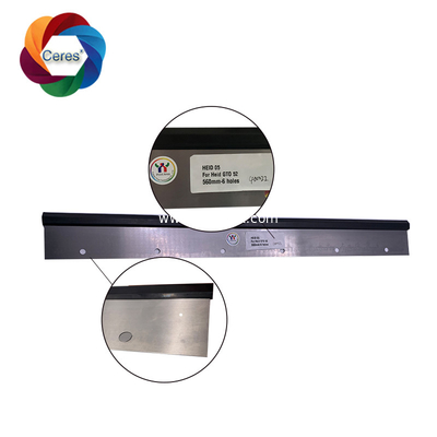 GTO52 Rubber +Metal 560*60*0.5mm, 6 holes Wash Up Blade Supplier