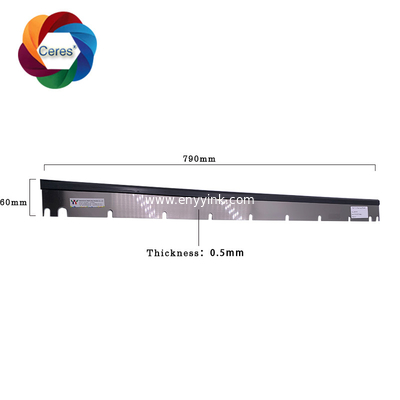 790*60*0.5mm ,11 holes SM72 Offset Parts Wash Up Blade