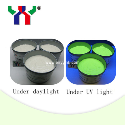 High Quality Offset Printing UV Invisible Ink , Colorless to Yellow Green UV Invisible Ink