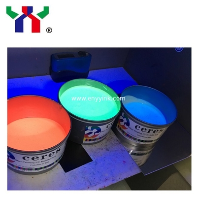 High Quality Offset Printing UV Invisible Ink , Colorless to Yellow Green UV Invisible Ink