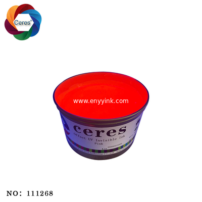 Offset UV invisible Ink colorless to Pink