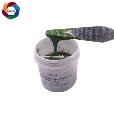 Ceres Golden to Green Optical Variable Ink with Magnetic